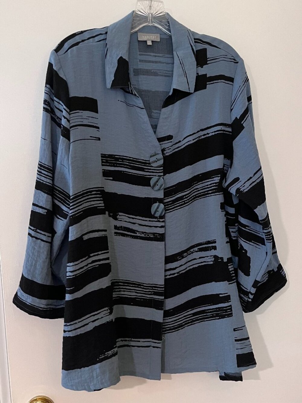 Versatile women’s top from Habitat, blue with black, XL